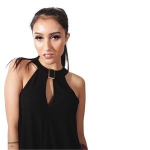 NWOT Color Story High Neck Tank Top